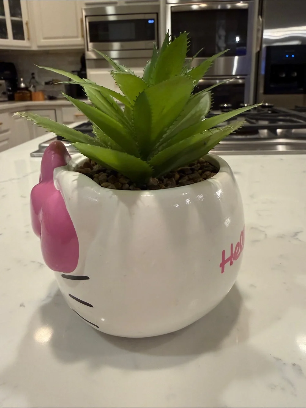 Hello Kitty Sanrio Ceramic Planter Pink Bow Succulent Pot Kawaii Decor